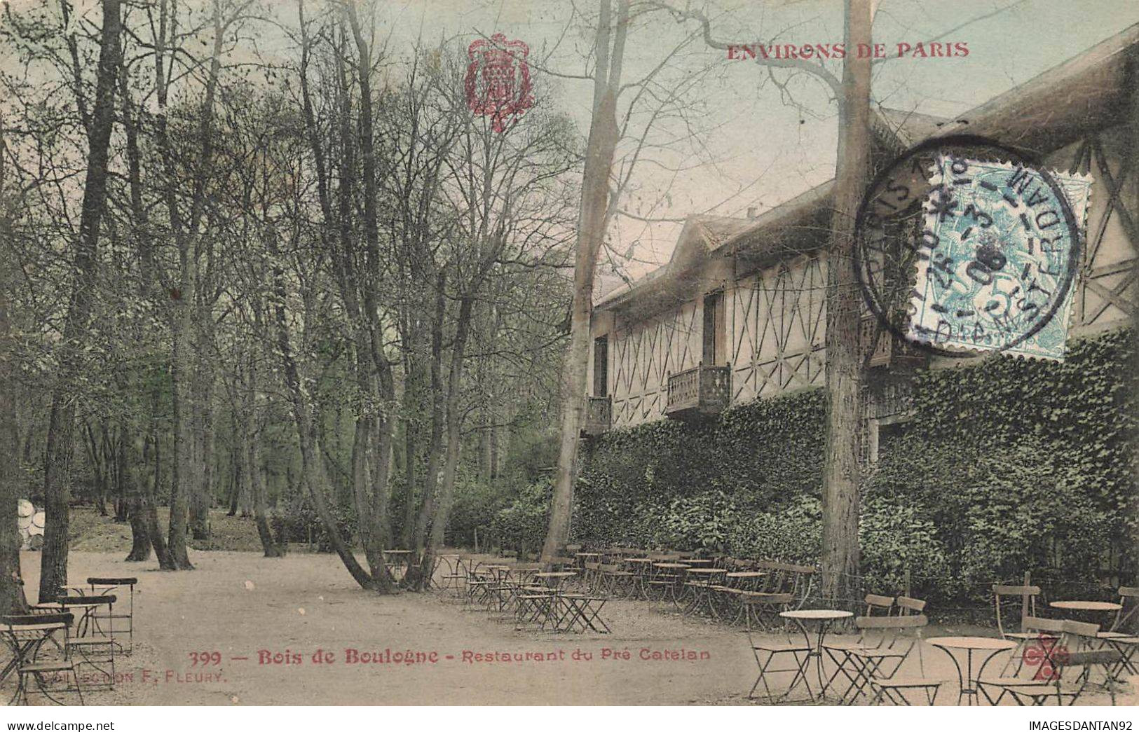 75016 PARIS #MK42860 BOIS DE BOULOGNE RESTAURANT DU PRE CATELAN ENVIRONS DE PARIS - Cafés, Hotels, Restaurants