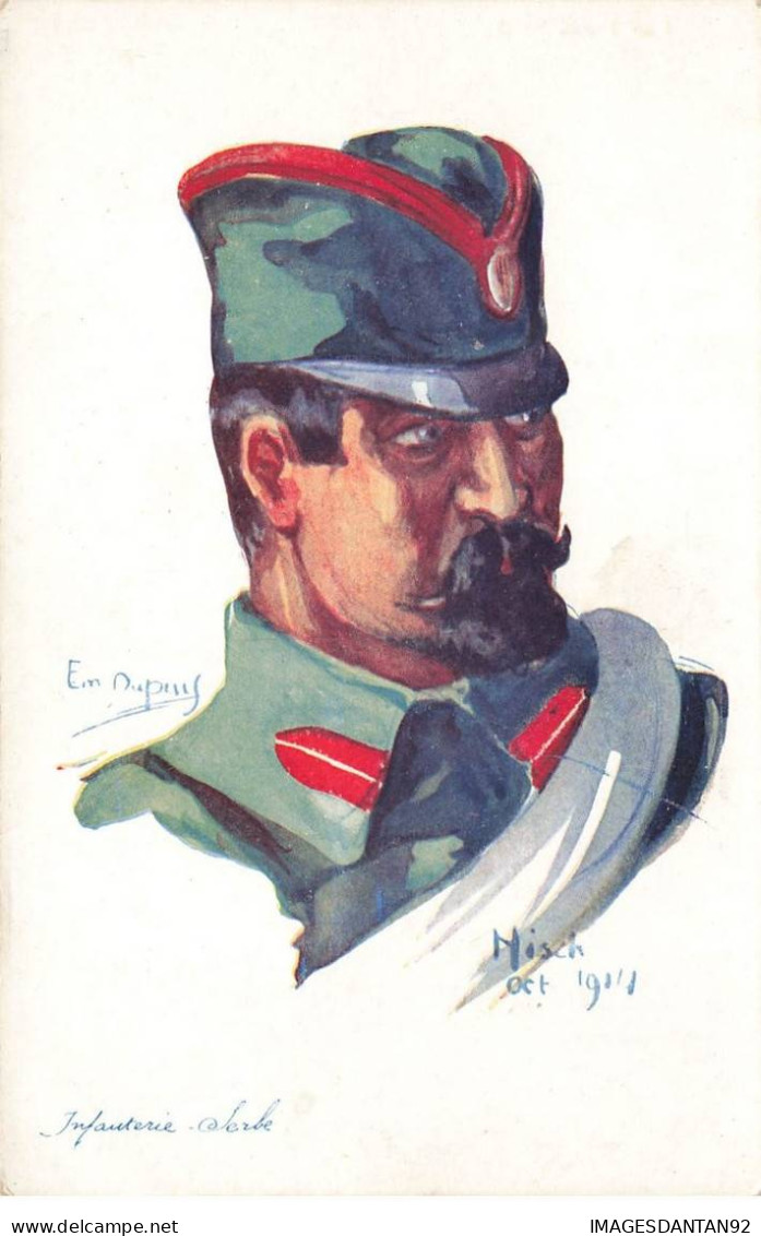 ILLUSTRATEURS #MK44458 INFANTERIE SERBE HOMME CHAPEAU PAR ILLUSTRATEUR EMILE DUPUIS - Dupuis, Emile