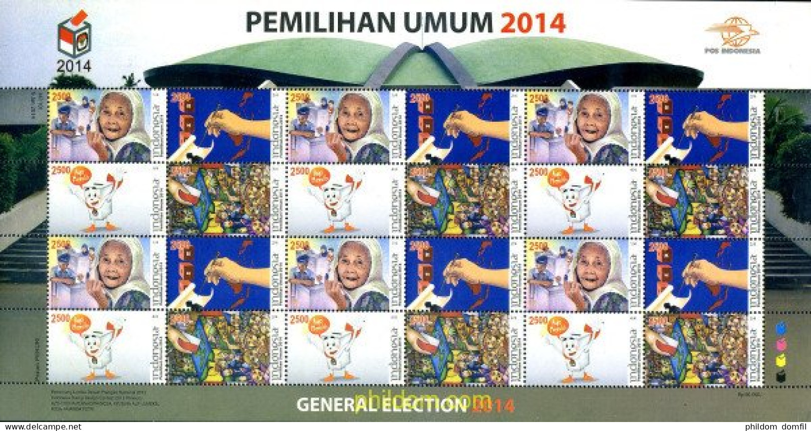 348297 MNH INDONESIA 2014 ELECCIONES - Indonesia