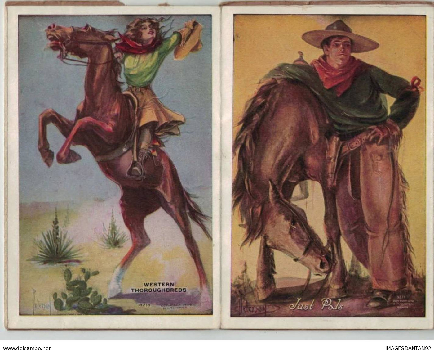 COWBOY #FG35322 BRONCHO BUSTERS WILD WEST RODEO CARNET COMPLET - Indiani Dell'America Del Nord