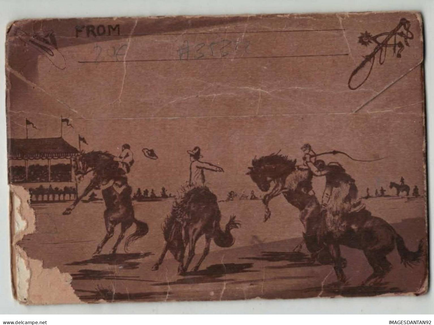 COWBOY #FG35322 BRONCHO BUSTERS WILD WEST RODEO CARNET COMPLET - Indiani Dell'America Del Nord
