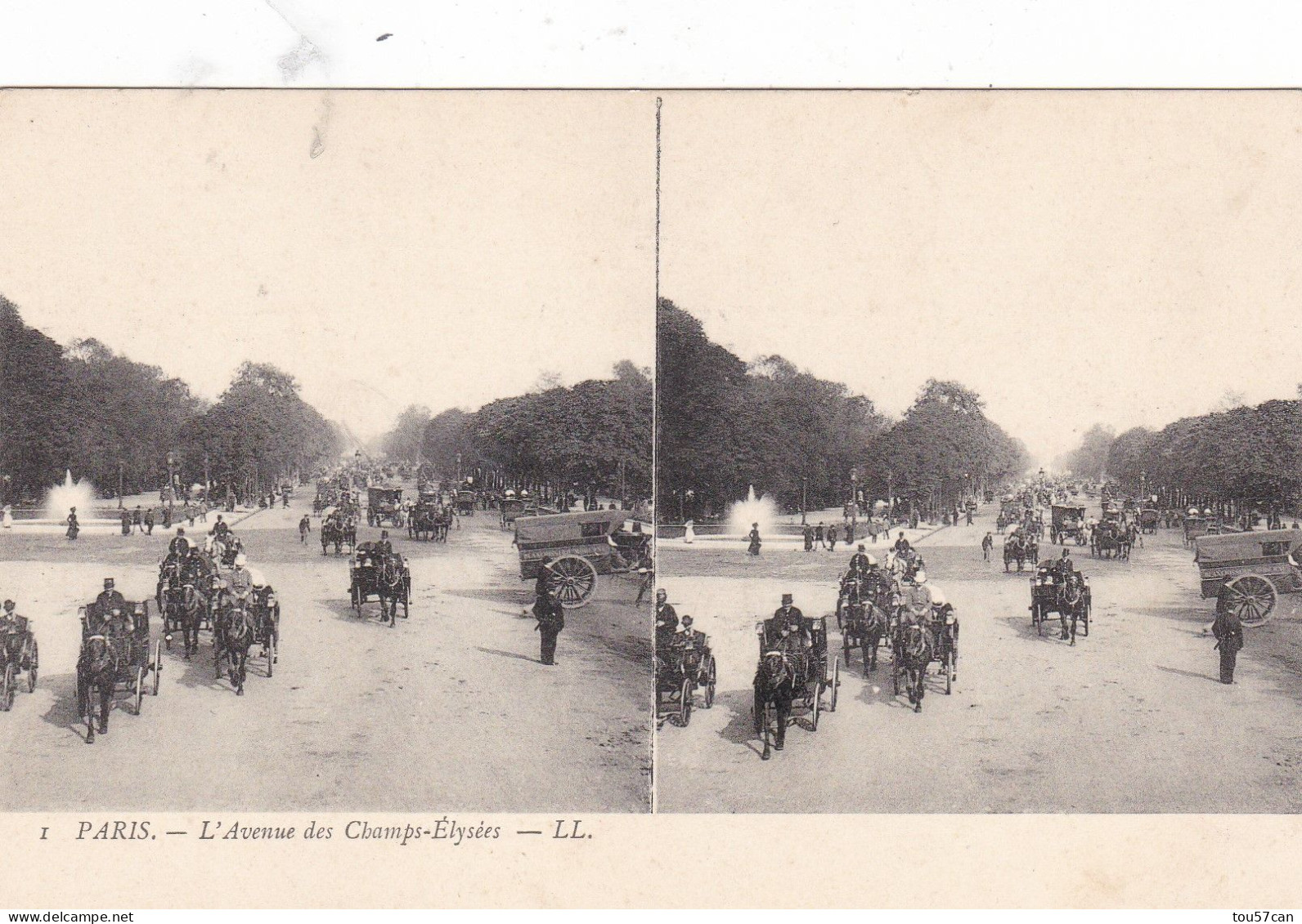 PARIS  -  (75)   -   LOT  DE  4  CARTES  STEROSCOPIQUES  BIEN  ANIMEES. - Stereoscope Cards