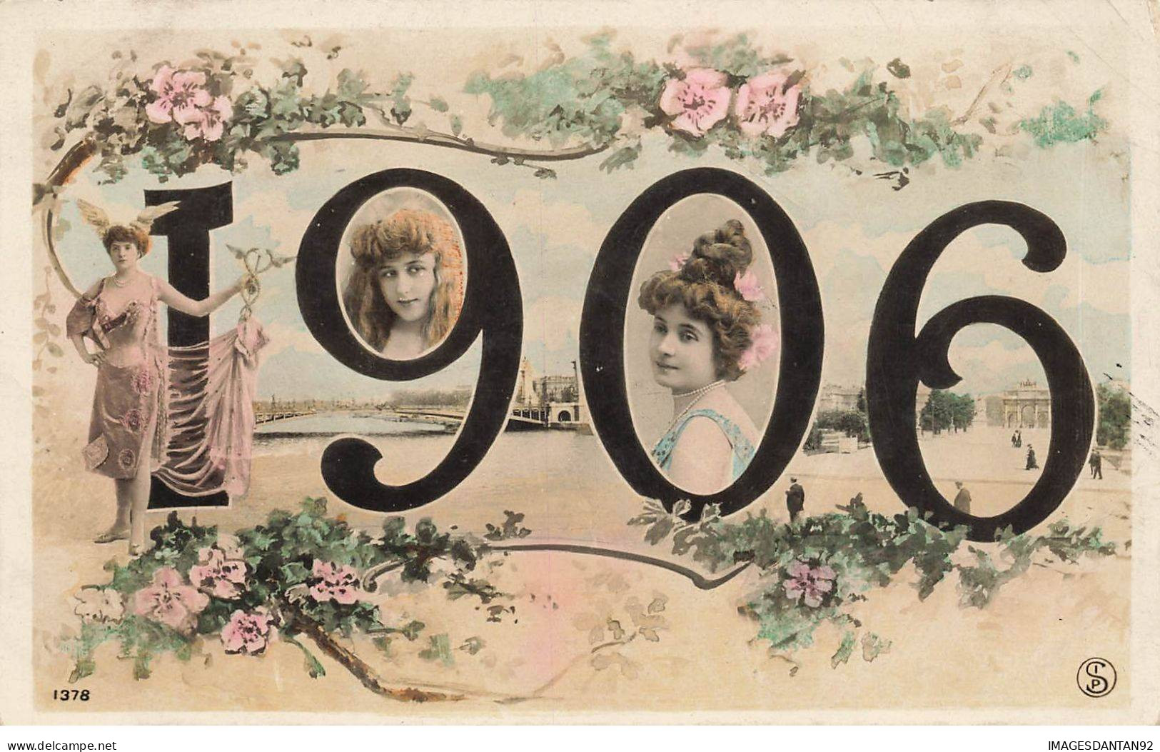 FANTAISIES #MK41927 FEMMES 1906 FLEURS - Mujeres