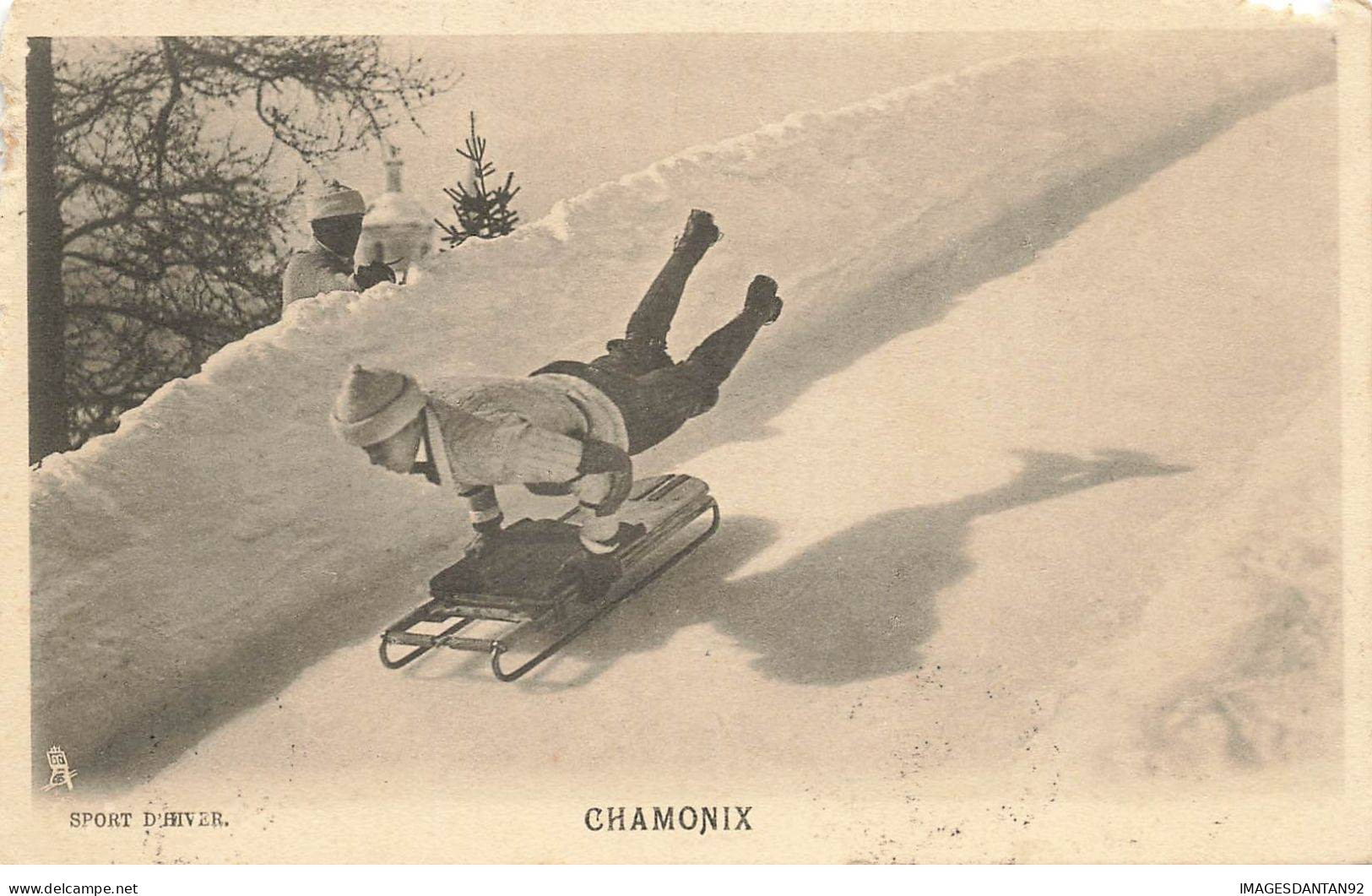 74 CHAMONIX #AS38505 LOT DE 2 SPORT D HIVER LUGE VOIR ETAT - Chamonix-Mont-Blanc