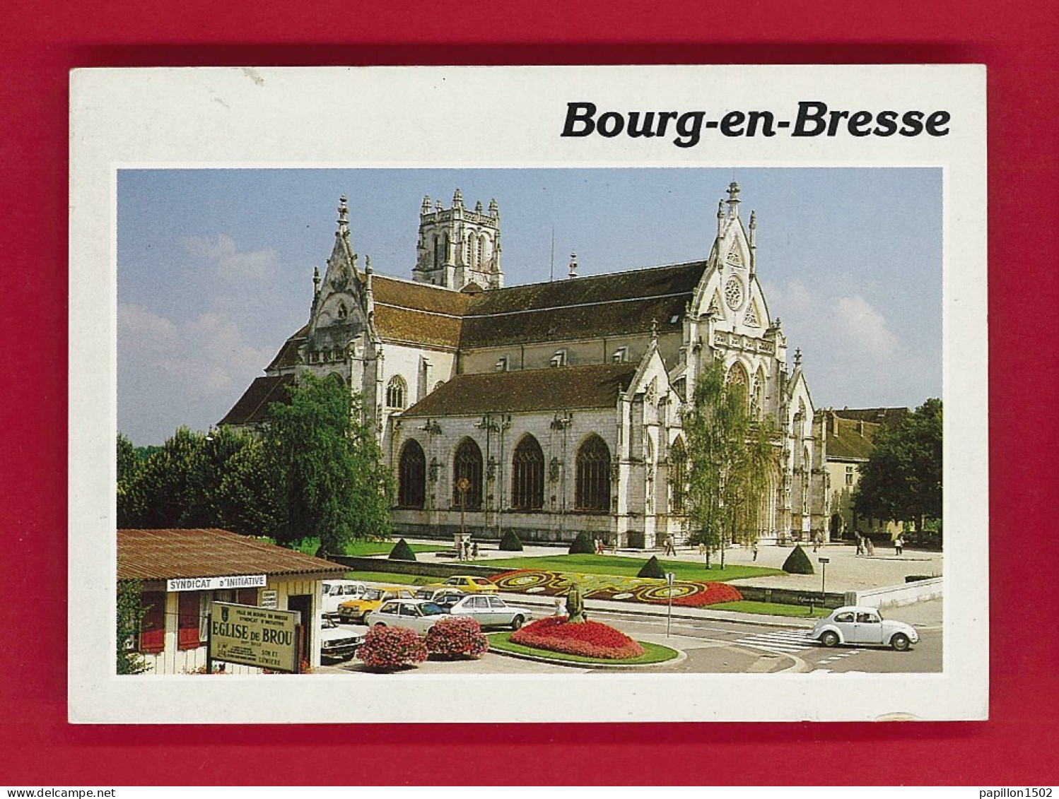 F-01-Bourg En Bresse-04PH5 L'église De Brou, Le Syndicat D'initiative, Voir Les Voitures, BE - Brou - Kirche