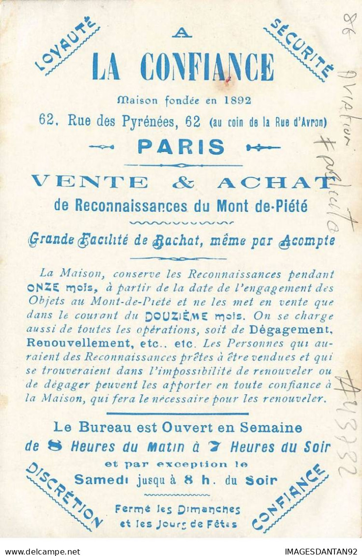 AVIATION AVIONS #MK43732 L AEROPLANE WILBUR WRIGHT EN PLEIN VOL + PUBLICITE - Autres & Non Classés