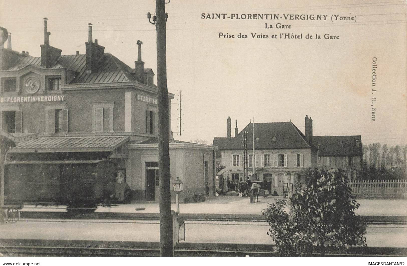 89 SAINT FLORENTIN VERGIGNY #MK42943 LA GARE PRISE DES VOIES ET L HOTEL DE LA GARE - Saint Florentin