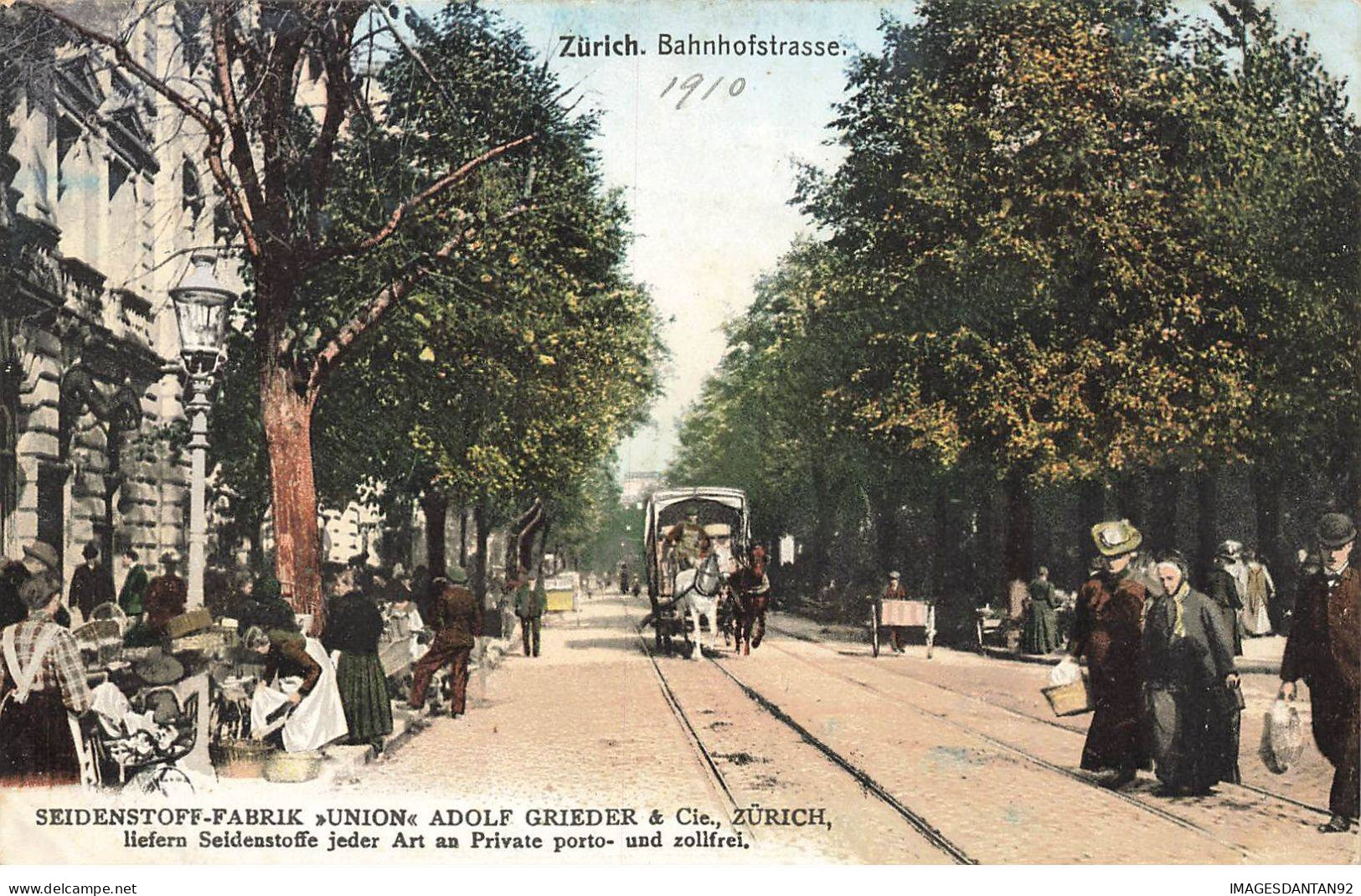 SUISSE #MK42017 ZURICH BAHNHOFSTRASSE MARCHE TRAMWAY - Zürich