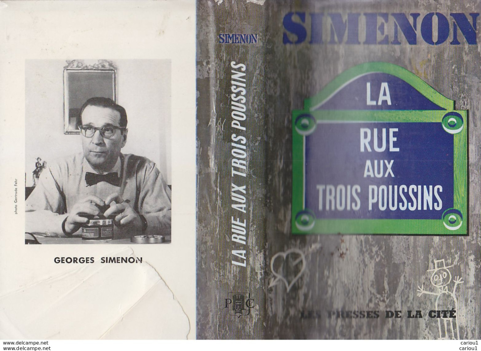 C1  SIMENON La Rue Aux Trois Poussins EO 1963 Relie JAQUETTE Port Inclus France - Simenon