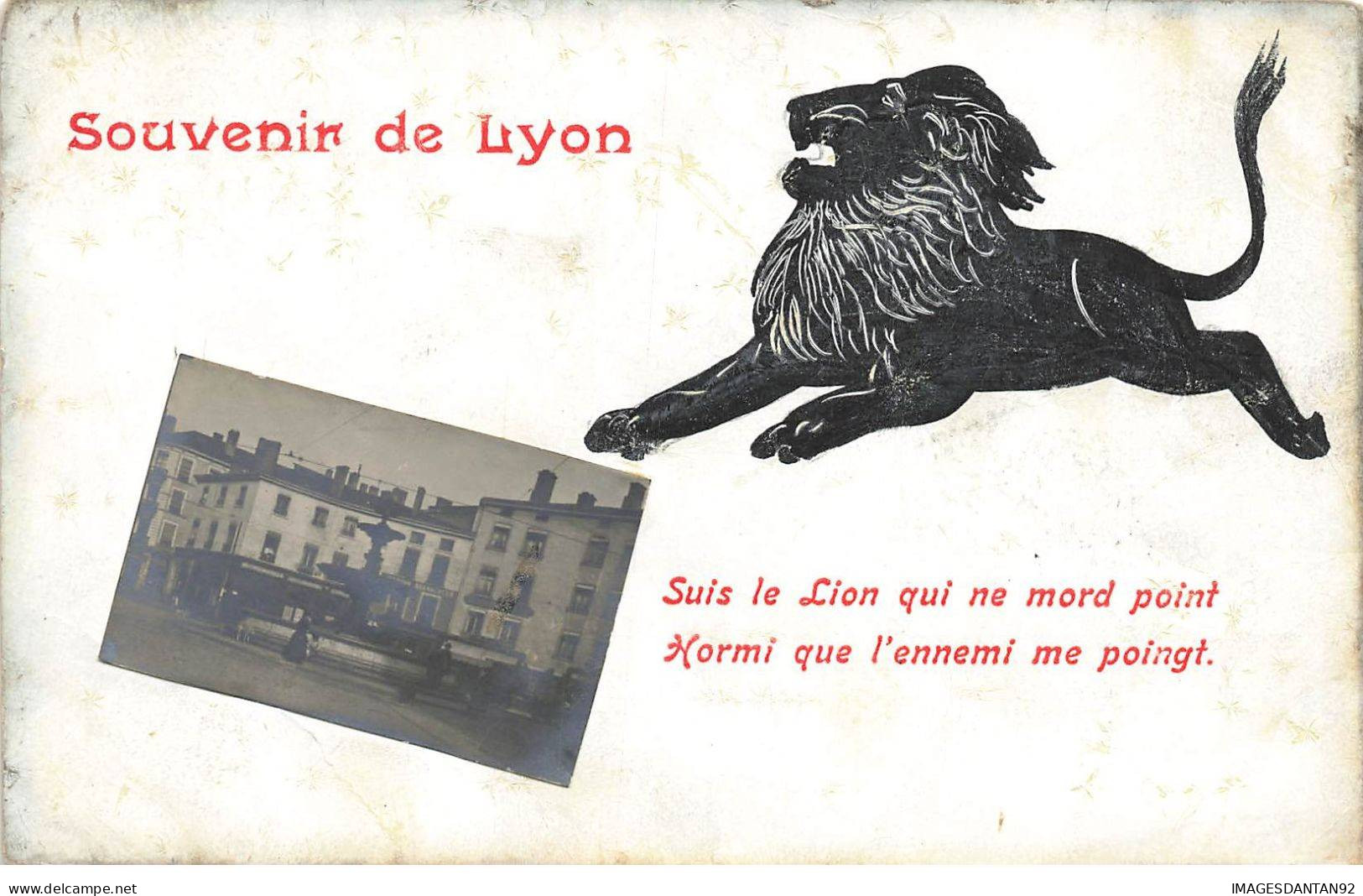 69 LYON #MK42773 SOUVENIR DE LYON CARTE SYSTEME PHOTO LION - Lyon 1