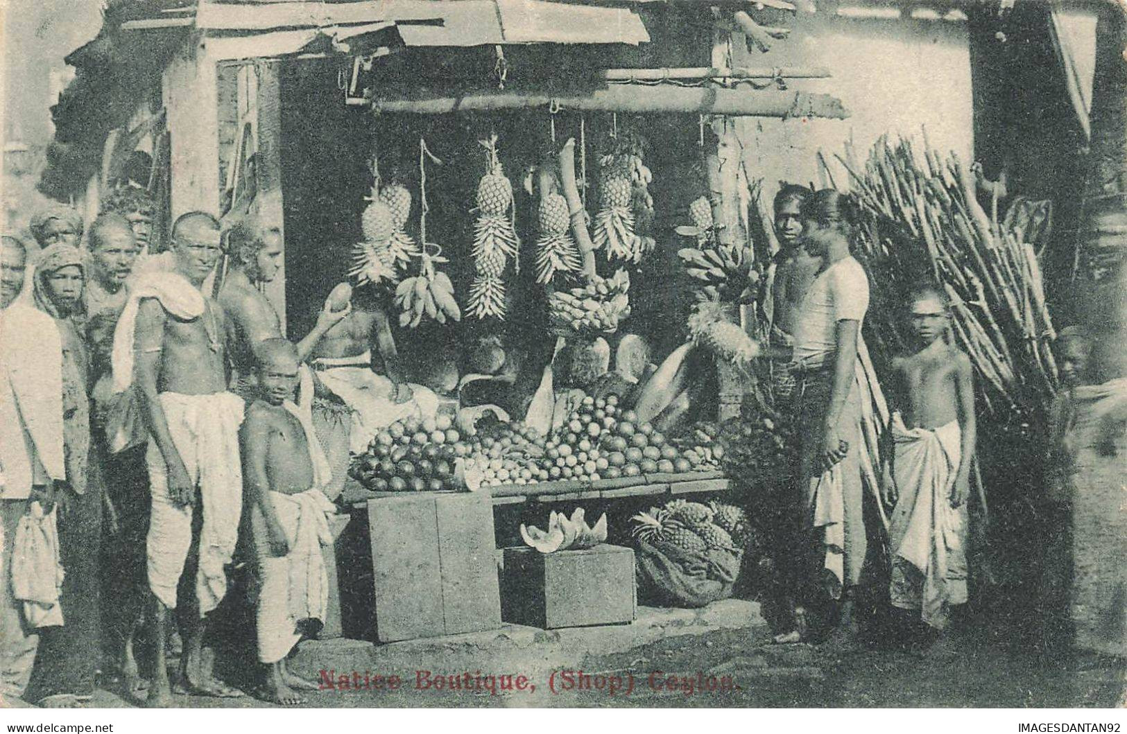 SRI LANKA #MK44191 NATIVE BOUTIQUE SHOP FRUITS ANANAS - Sri Lanka (Ceylon)