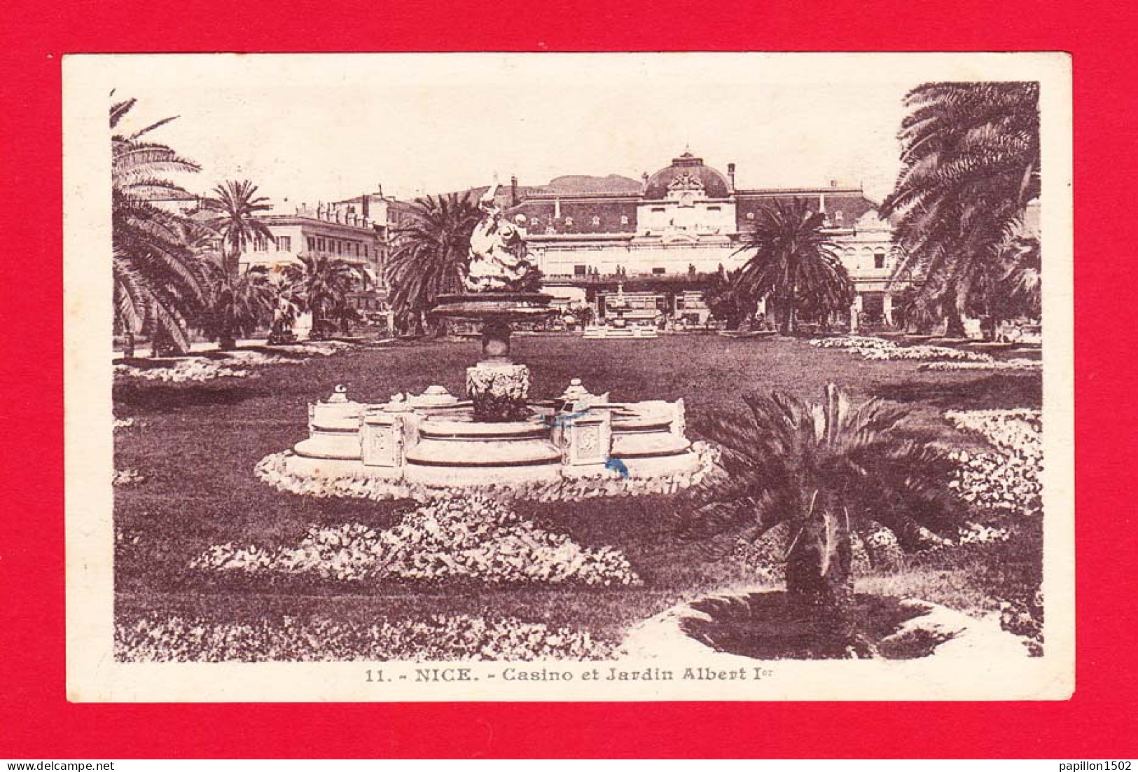 F-06-Nice-71P6 Le Casino Et Le Jardin Albert 1er, Cpa  - Parcs Et Jardins