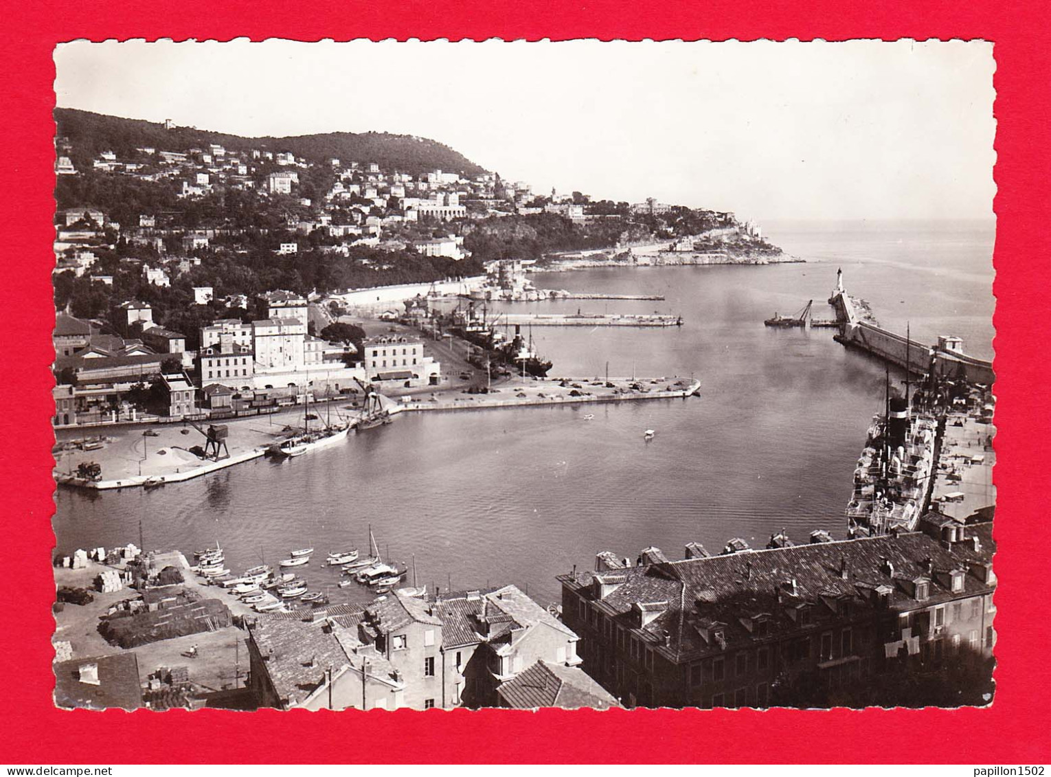 F-06-Nice-76PJY Le Port Et Le Mont Boron, Type Photo BE - Transport (sea) - Harbour