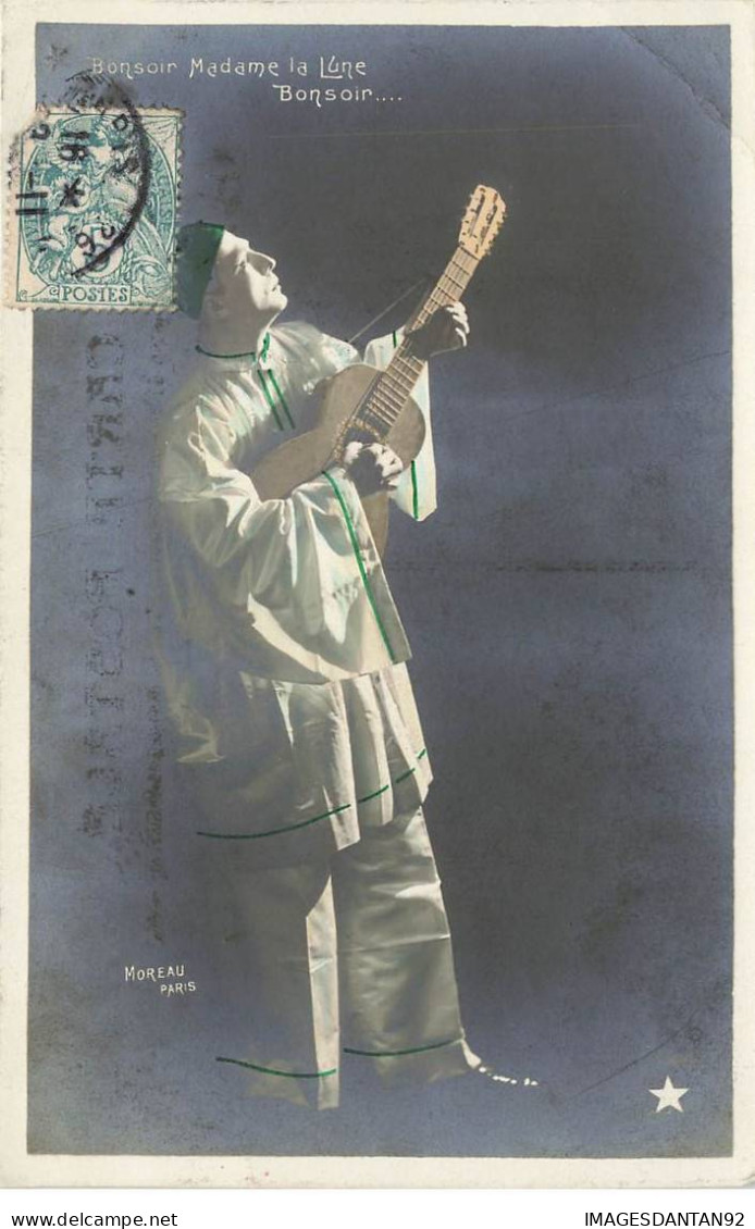 FANTAISIES #MK43868 BONSOIR MADAME LA LUNE BONSOIR .. PIERROT GUITARE - Hommes