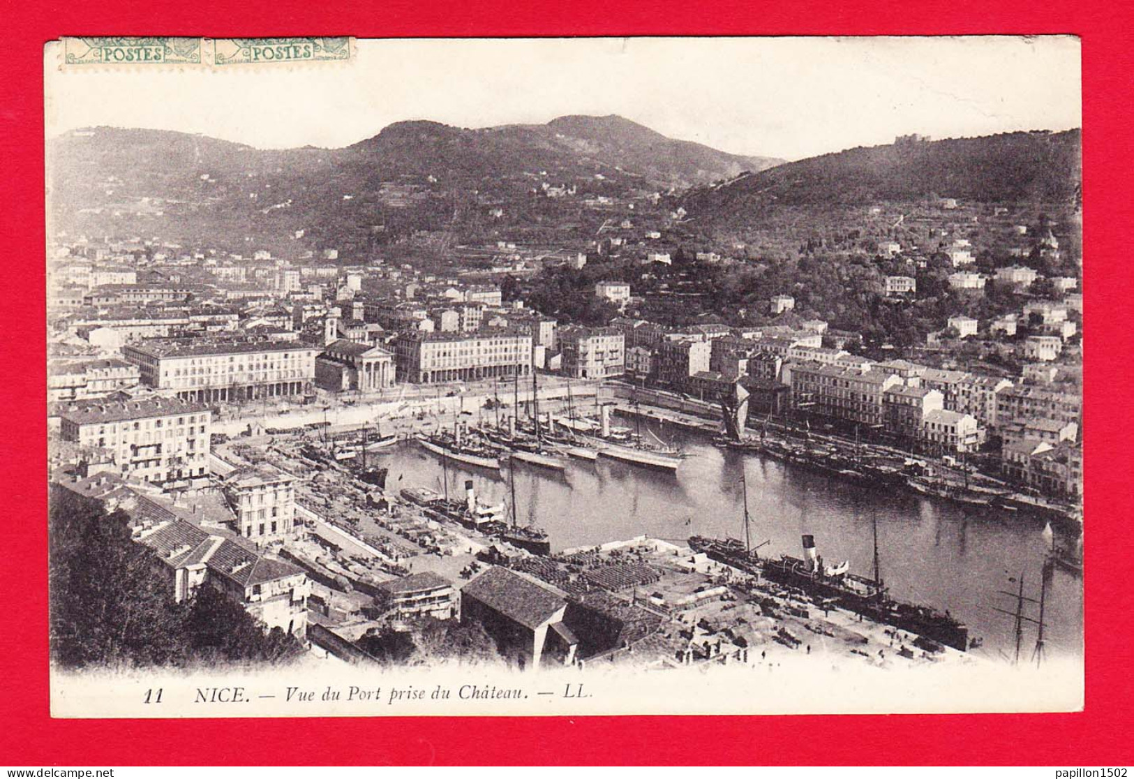 F-06-Nice-85PH23  Vue Du Port, Prise Du Château, Cpa BE - Navegación - Puerto