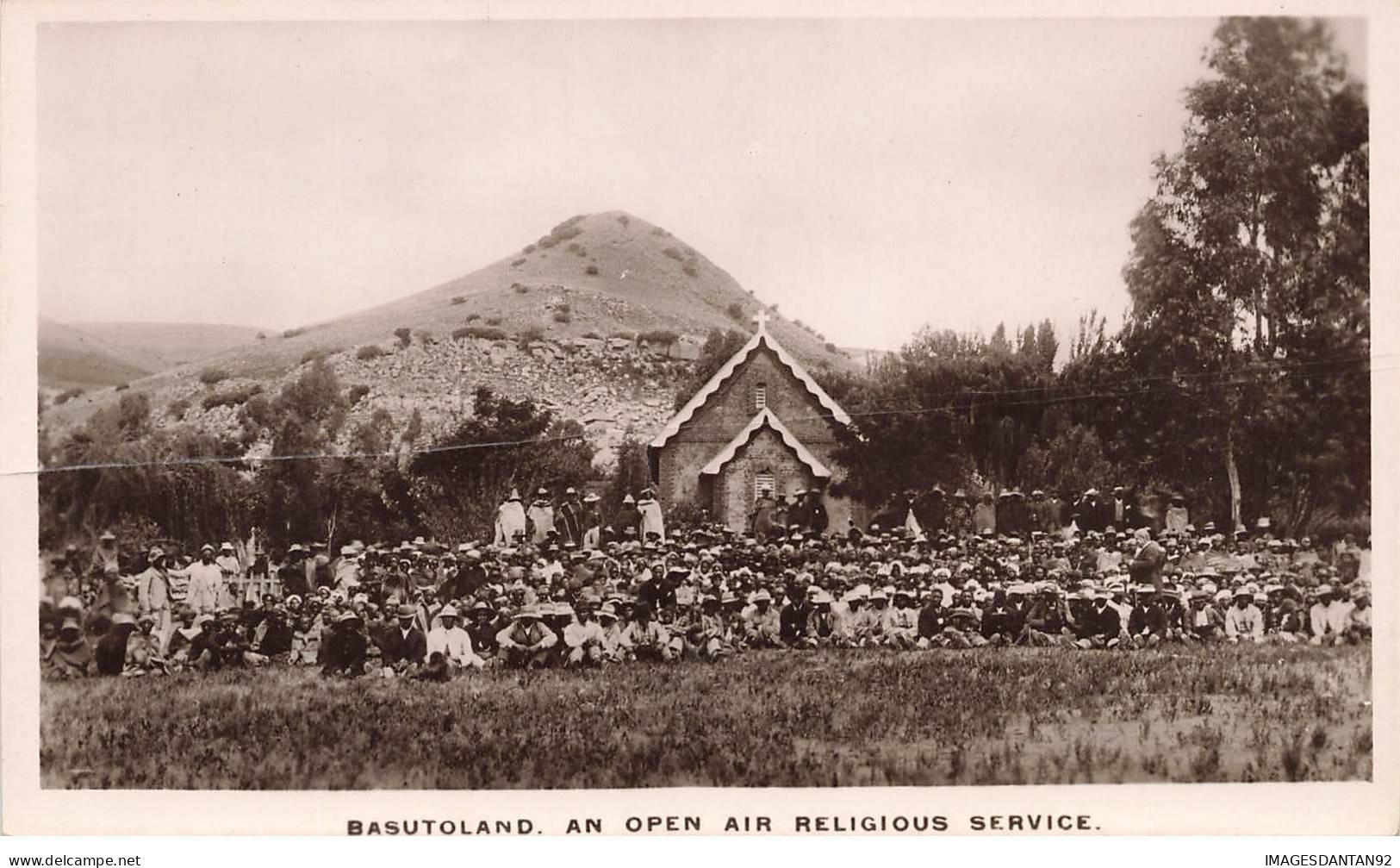 AFRIQUE DU SUD #MK44139 BASUTOLAND AN OPEN AIR RELIGIOUS SERVICE - South Africa