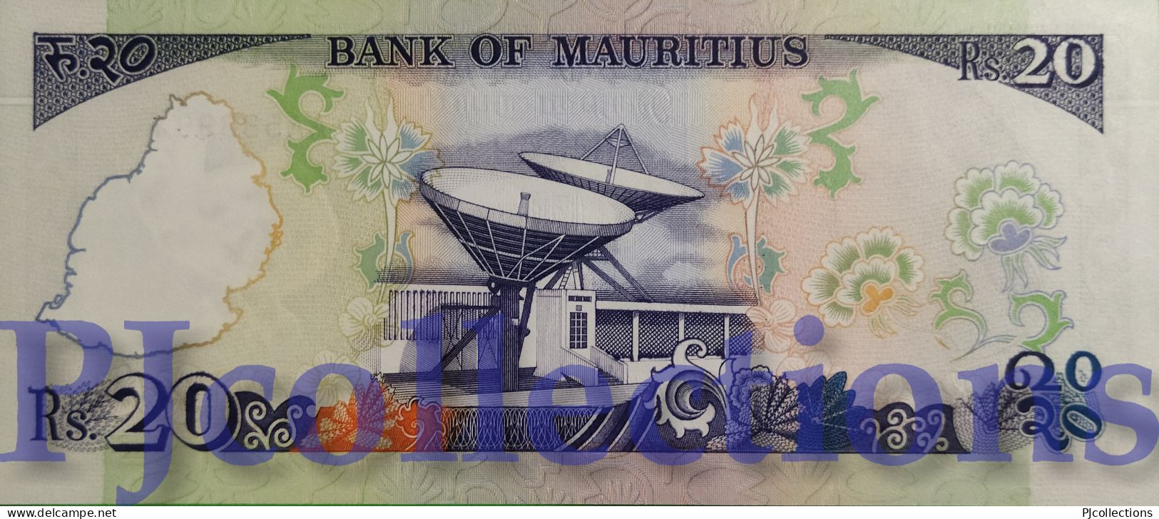 MAURITIUS 20 RUPEES 1986 PICK 36 UNC - Mauricio
