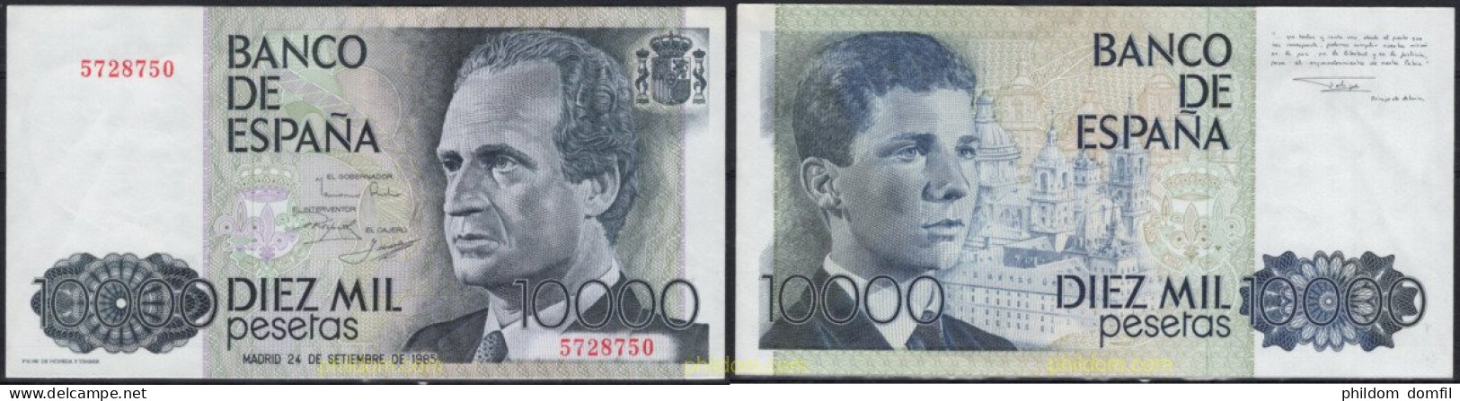 8270 ESPAÑA 1985 10000 Pesetas Estado Español 24 De Setiempre De 1985 - [ 4] 1975-…: Juan Carlos I.