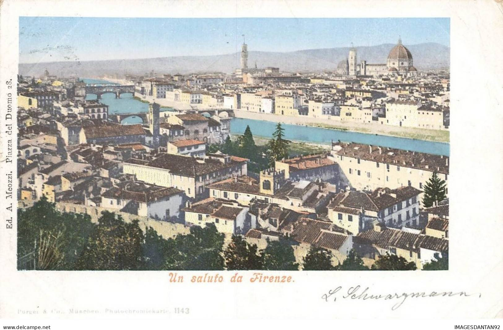 ITALIE #MK42348 UN SALUTO DA FIRENZE - Firenze (Florence)