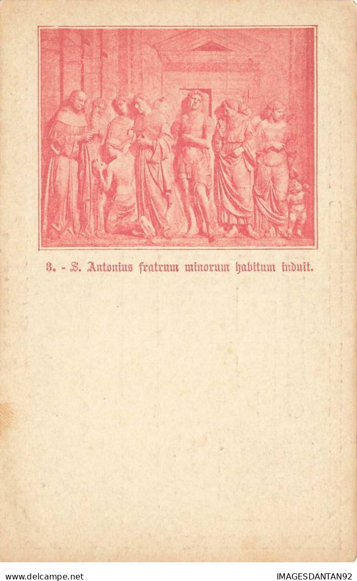 ITALIE #MK42350 S ANTONIO DI PADOVA S ANTONIUS FRATRUM MINORUM HABITUM INDUIT ENTIER POSTAL 1895 - Other & Unclassified