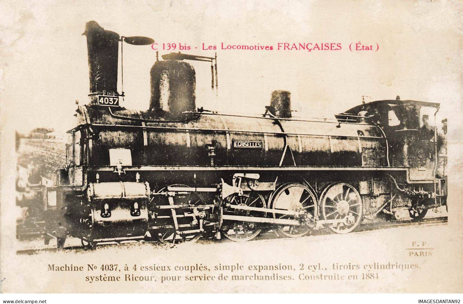 TRAINS #MK43698 LES LOCOMOTIVES FRANCAISES MACHINE N 4037 - Treinen