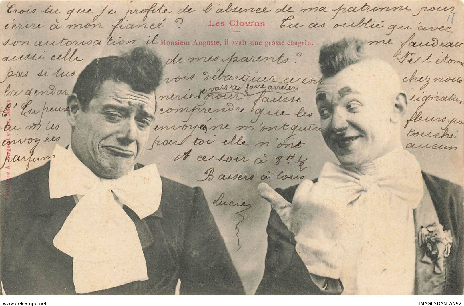 SPECTACLE #MK43811 LES CLOWNS MONSIEUR AUGUSTE IL AVAIT UN GROSSE CHAGRIN - Zirkus