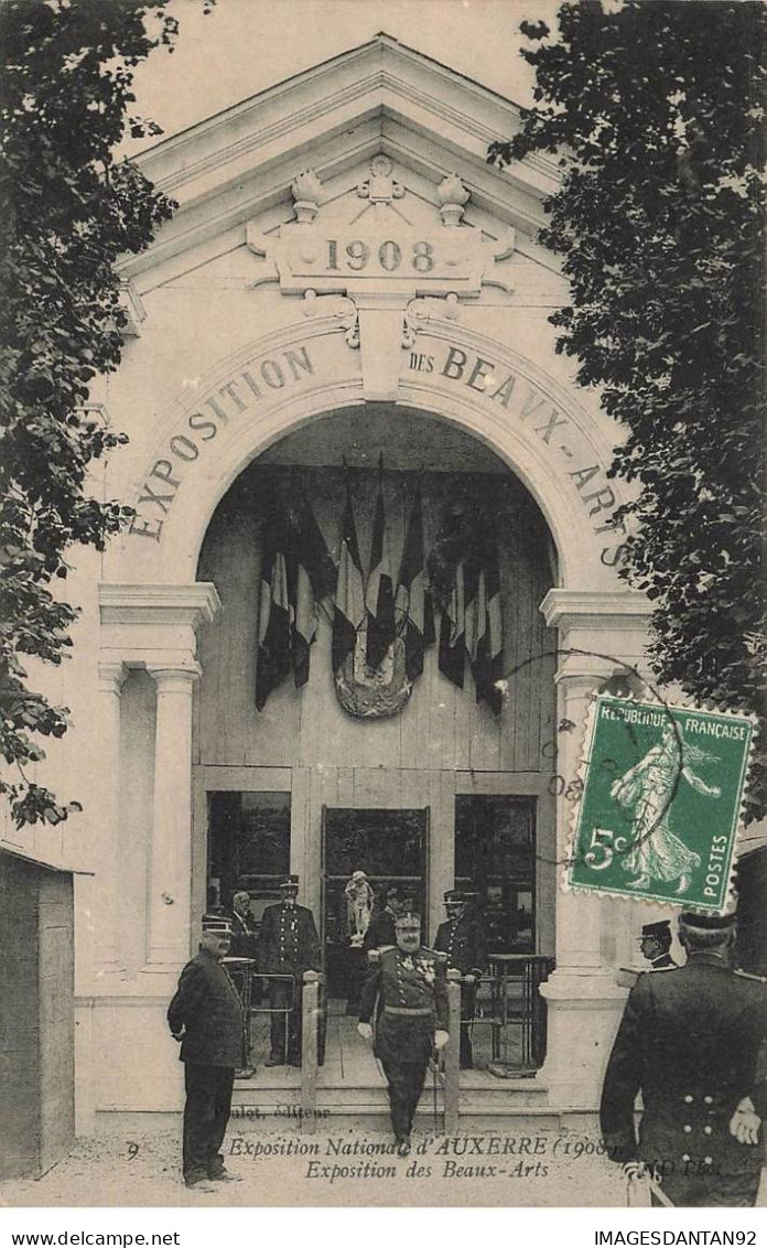 89 AUXERRE #MK46509 EXPOSTION NATIONAL DES BEAUX ARTS 1908 - Auxerre