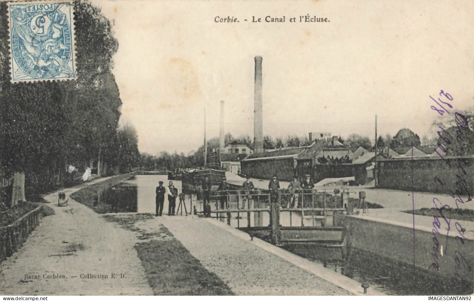 80 CORBIE #14833 LE CANAL ET L ECLUSE - Corbie