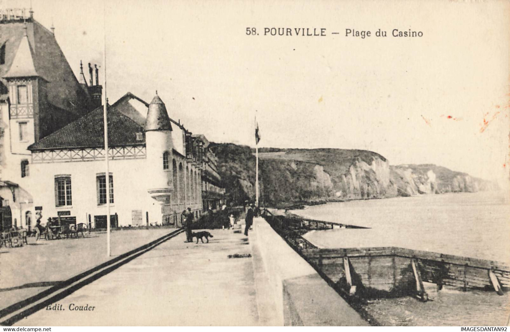 76 POURVILLE #14418 PLAGE DU CASINO N°58 - Sonstige & Ohne Zuordnung