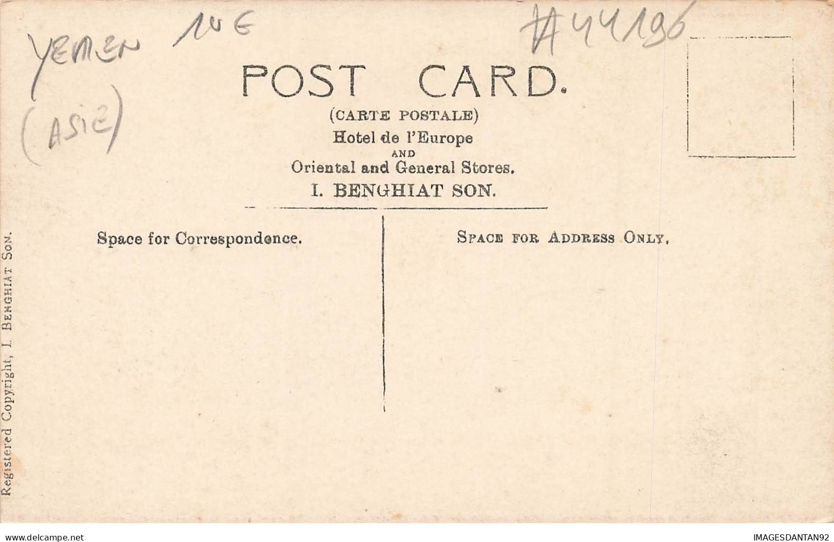 YEMEN #MK44196 ADEN POST OFFICE BAY SFER POINT - Yémen