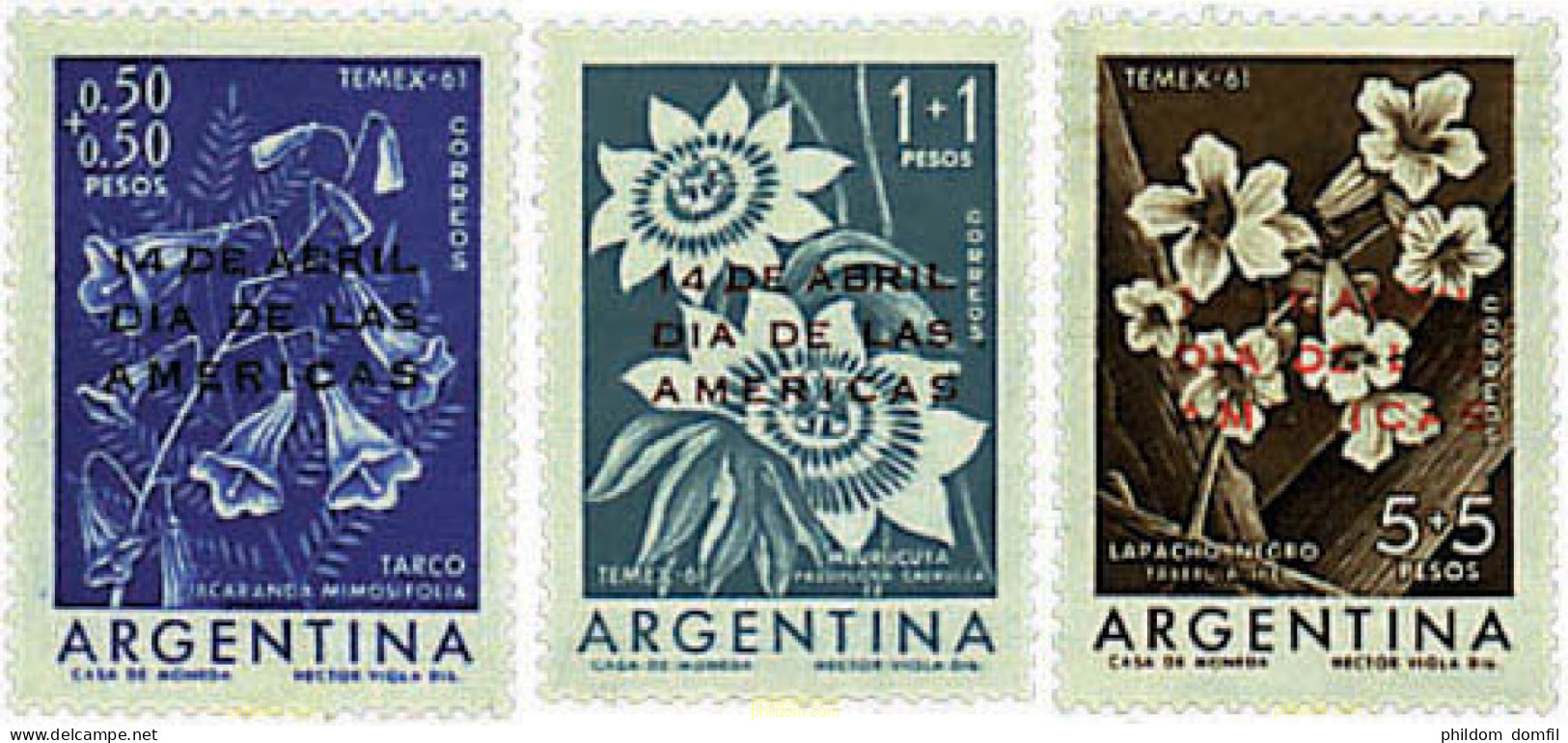 726672 MNH ARGENTINA 1961 DIA DE LAS AMERICAS - Nuovi