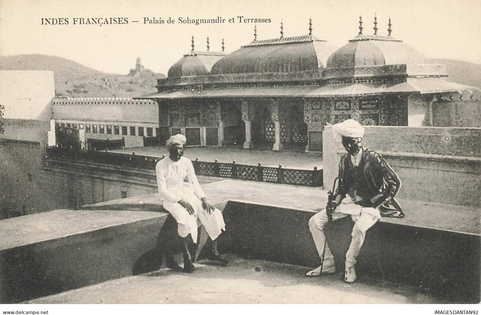 INDE #MK45800 INDES FRANCAISES PALAIS DE SOHAGMANDIR ET TERRASSES - India