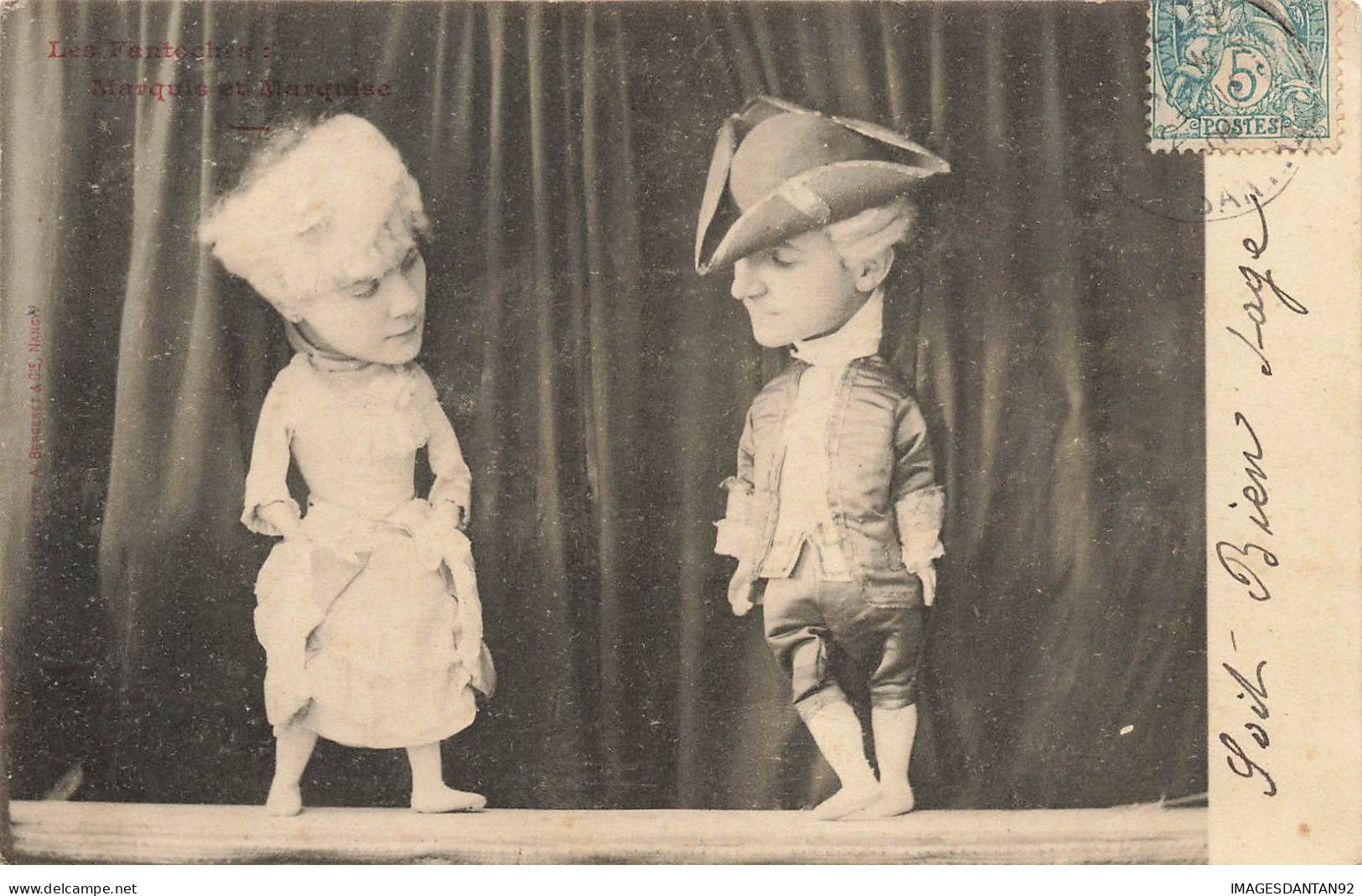 SPECTACLE #MK45979 DEUX MARIONETTES LES FANTOCHES MARQUIS MARQUISE - Sonstige & Ohne Zuordnung