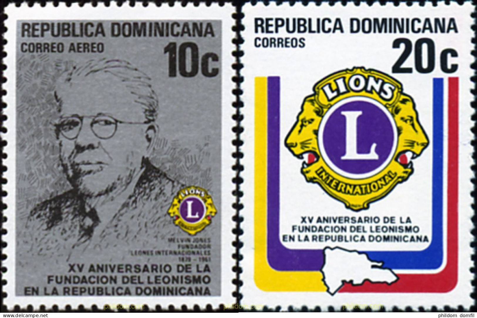 308042 MNH DOMINICANA 1979 15 ANIVERSARIO DE LIONS CLUB EN LA REPUBLICA DOMINICANA - República Dominicana
