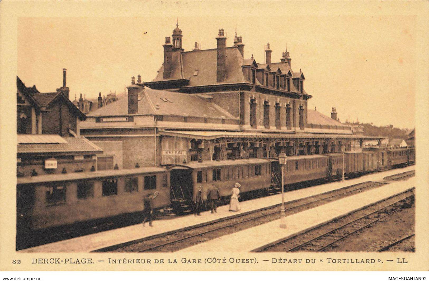 62 BERCK PLAGE #MK46351 INTERIEUR DE LA GARE COTE OUEST DEPART DU TORTILLARD - Berck