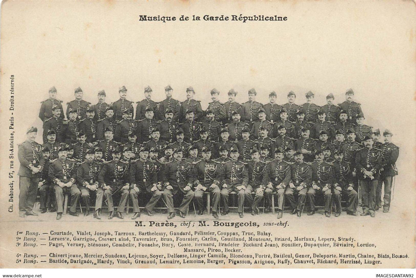 MILITARIA #MK41808 MUSIQUE DE LA GARDE REPUBLICAINE REGIMENTS MILITAIRE - Regimente