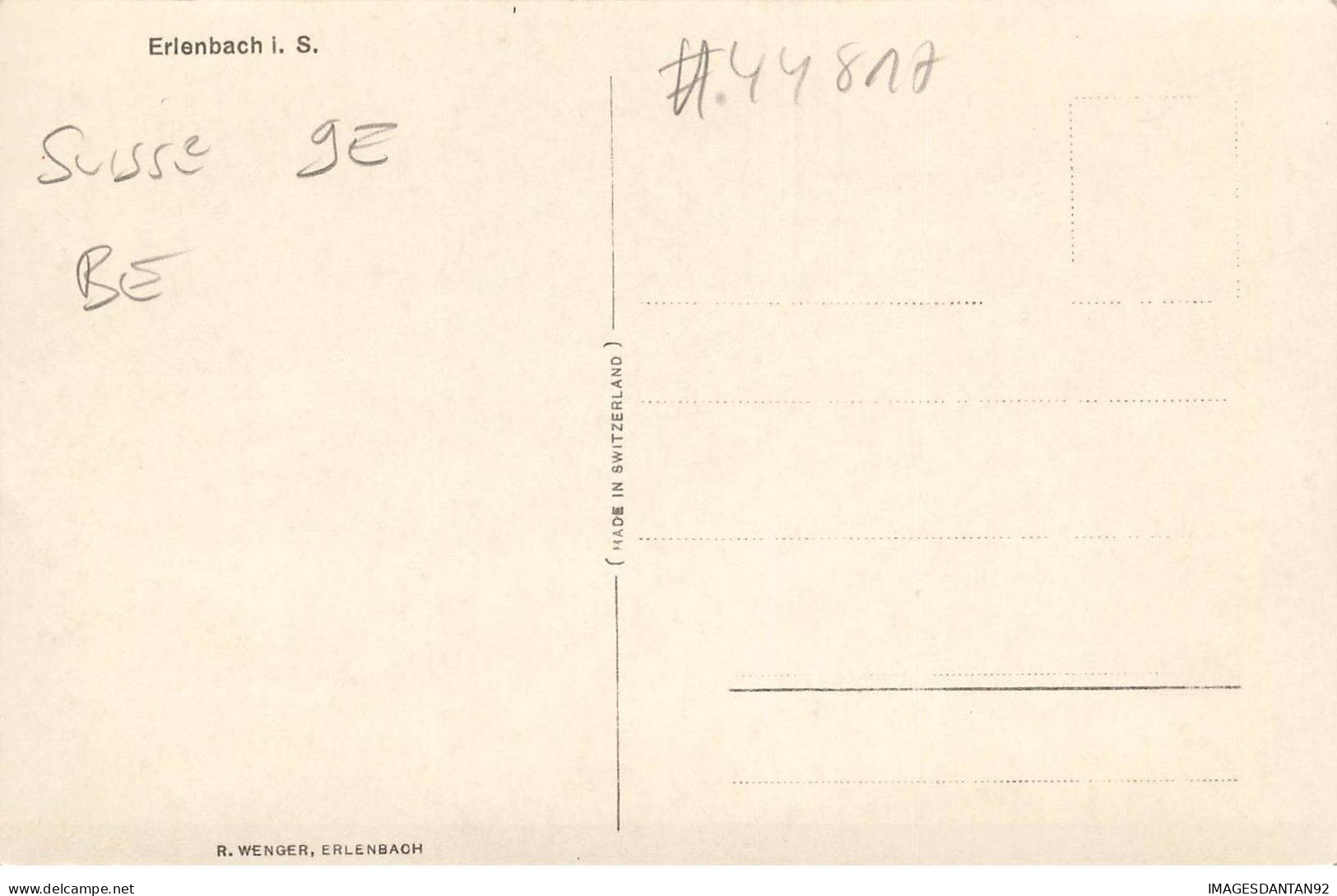 SUISSE #MK44817 VUE SUR HABITATIONS - Sonstige & Ohne Zuordnung