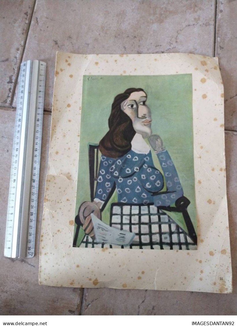 PABLO PICASSO LA FEMME AU CORSAGE BLEU 1ere EDITION - Lithographien