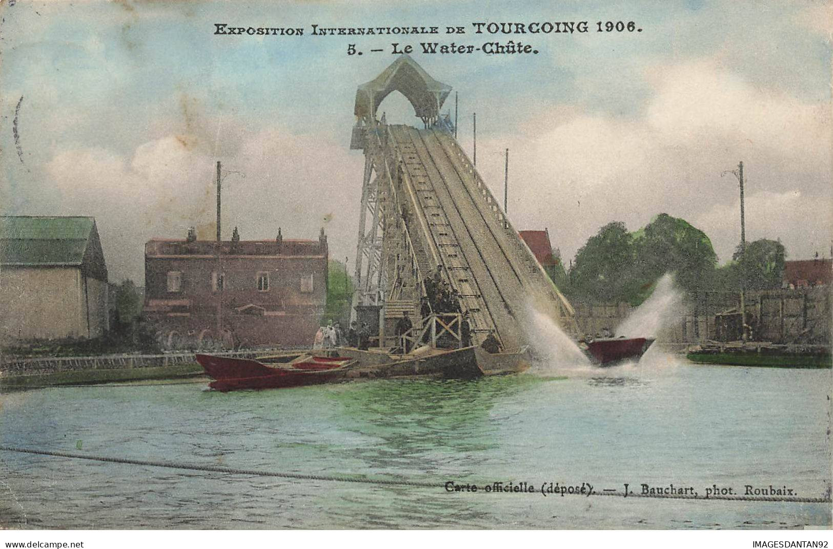 59 TOURCOING #MK45286 EXPOSITION INTERNATIONALE DE 1906 LE WATER CHUTE - Tourcoing