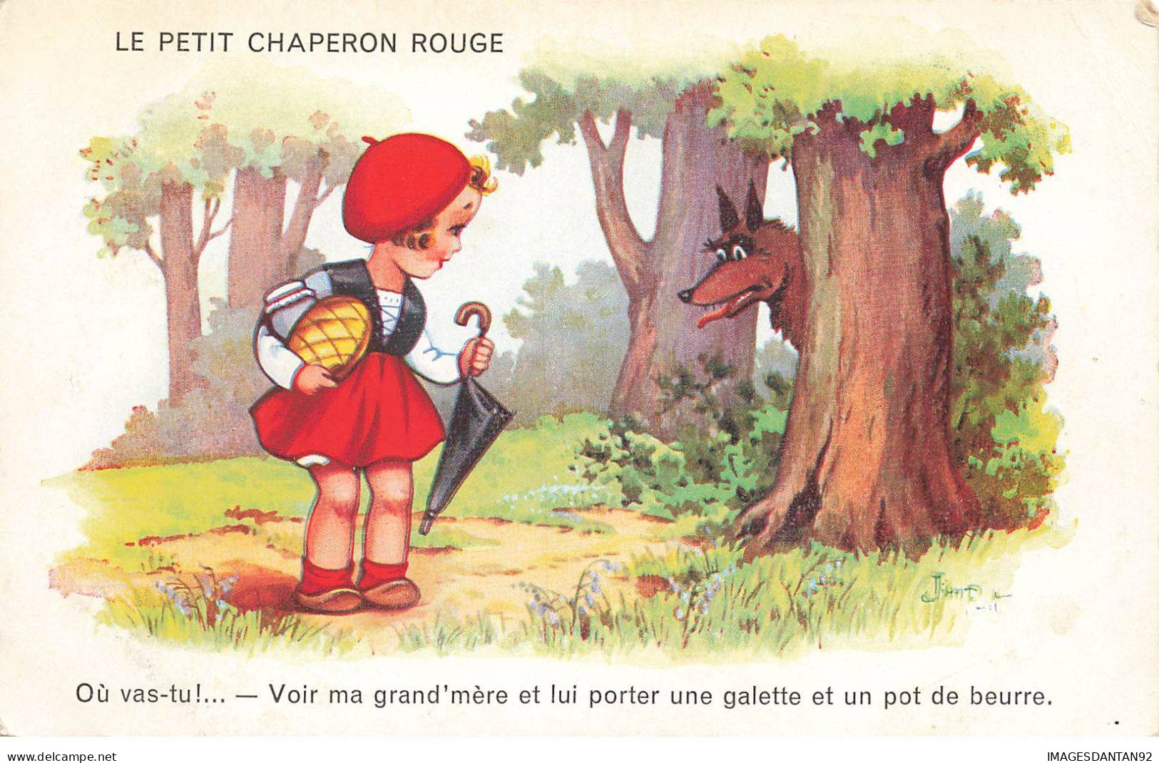 DISNEY #MK45058 LE PETIT CHAPERON ROUGE ET LE LOUP - Andere & Zonder Classificatie