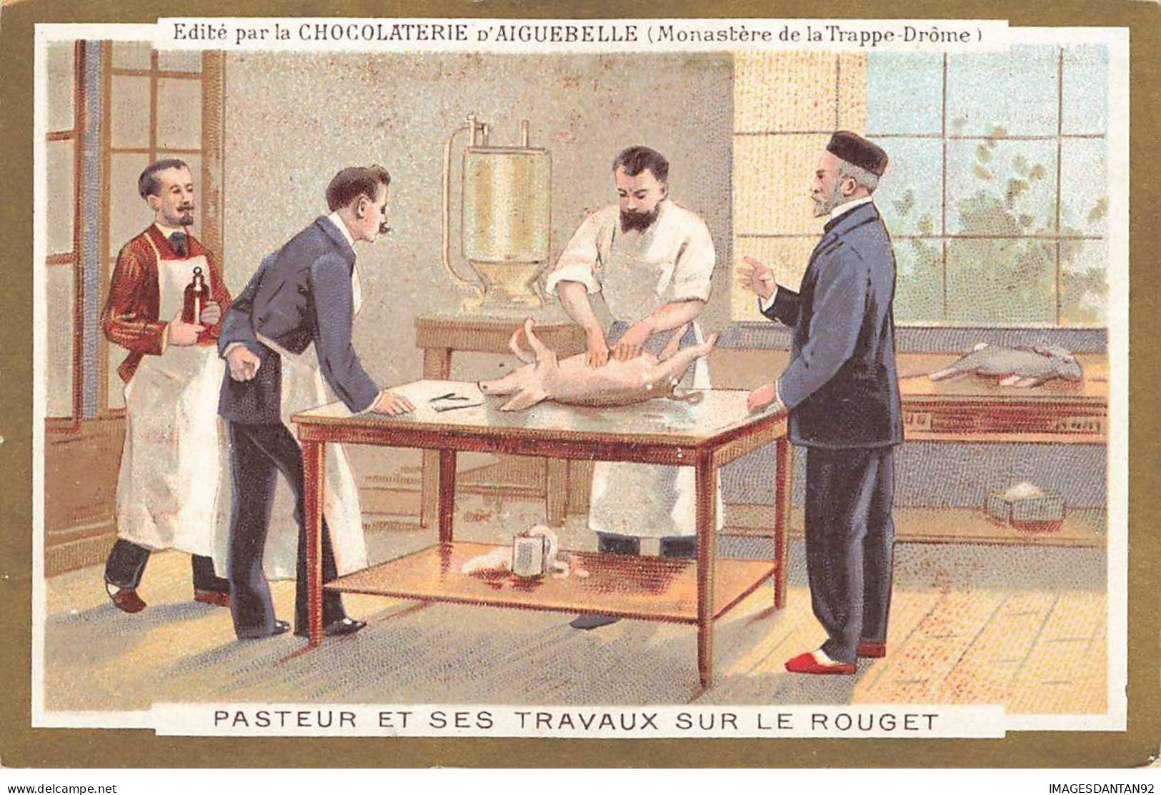 CHROMO #MK40656 PASTEUR ET SES TRAVAUX SUR LE ROUGET CHOCOLATERIE D AIGUEBELLE - Aiguebelle