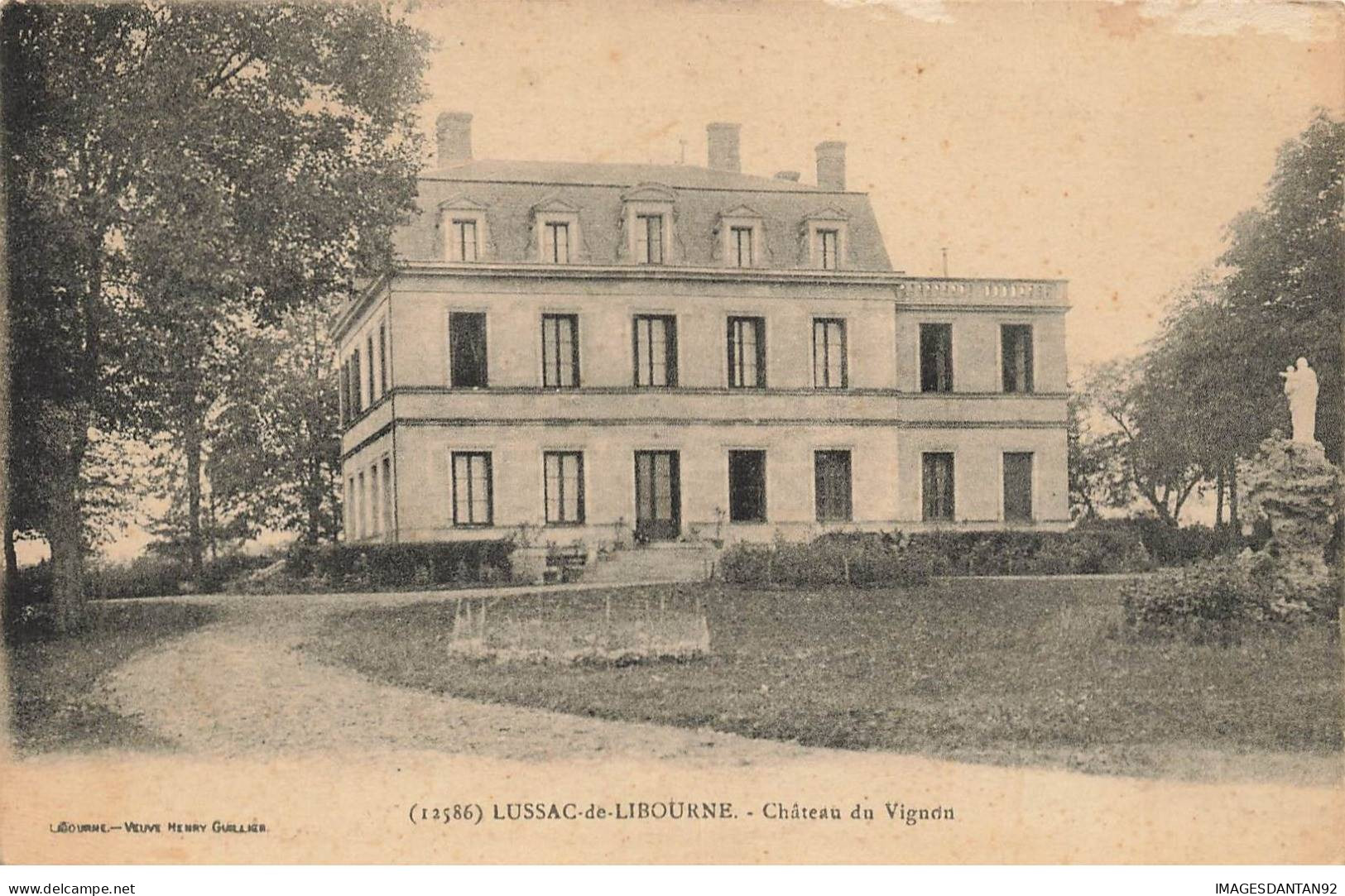 33 LUSSAC DE LIBOURNE #MK46220 CHATEAU DU VIGNON - Libourne