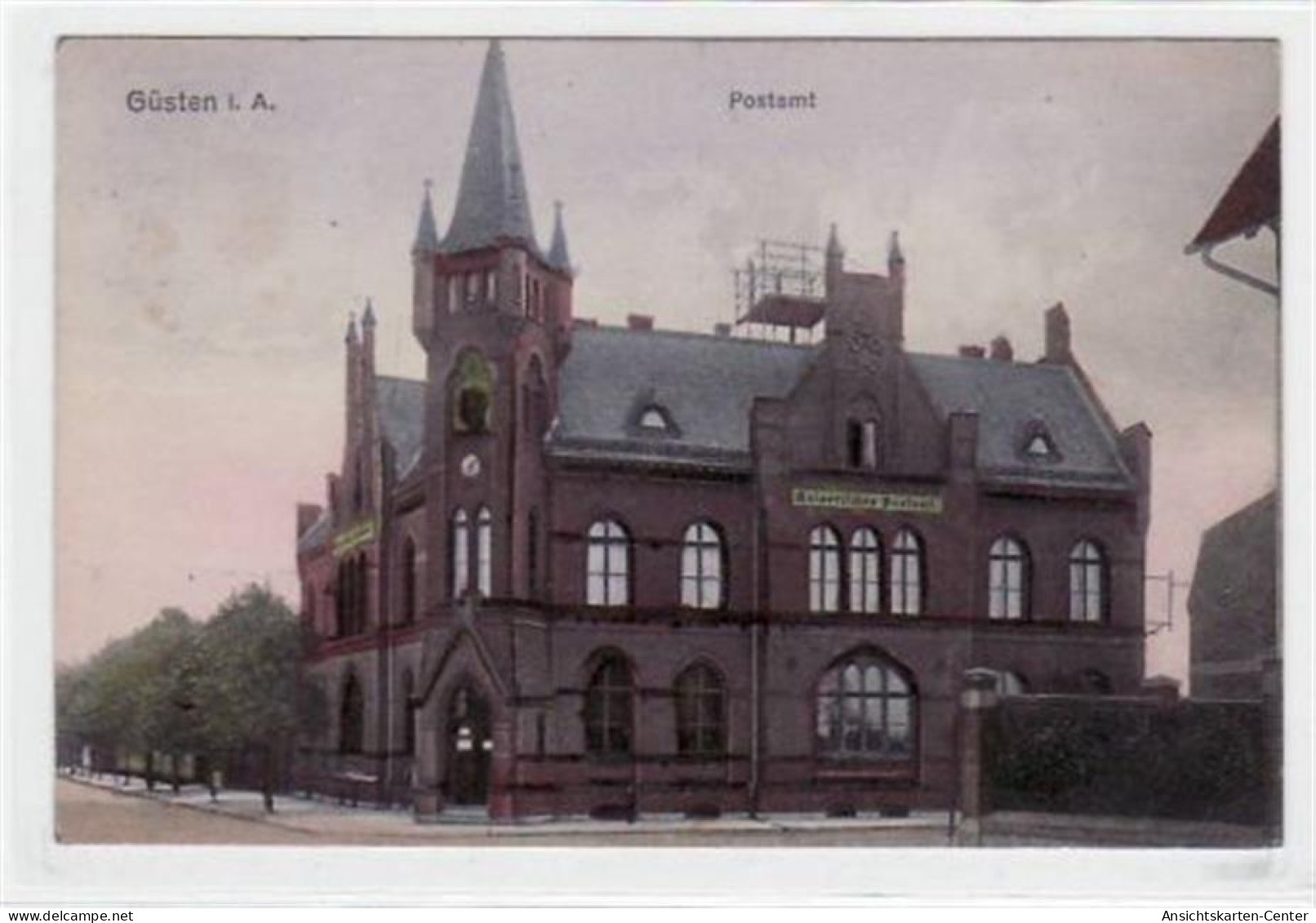 39009606 - Guesten I. A. Mit Postamt Gelaufen Von 1913. Gute Erhaltung. - Bernburg (Saale)