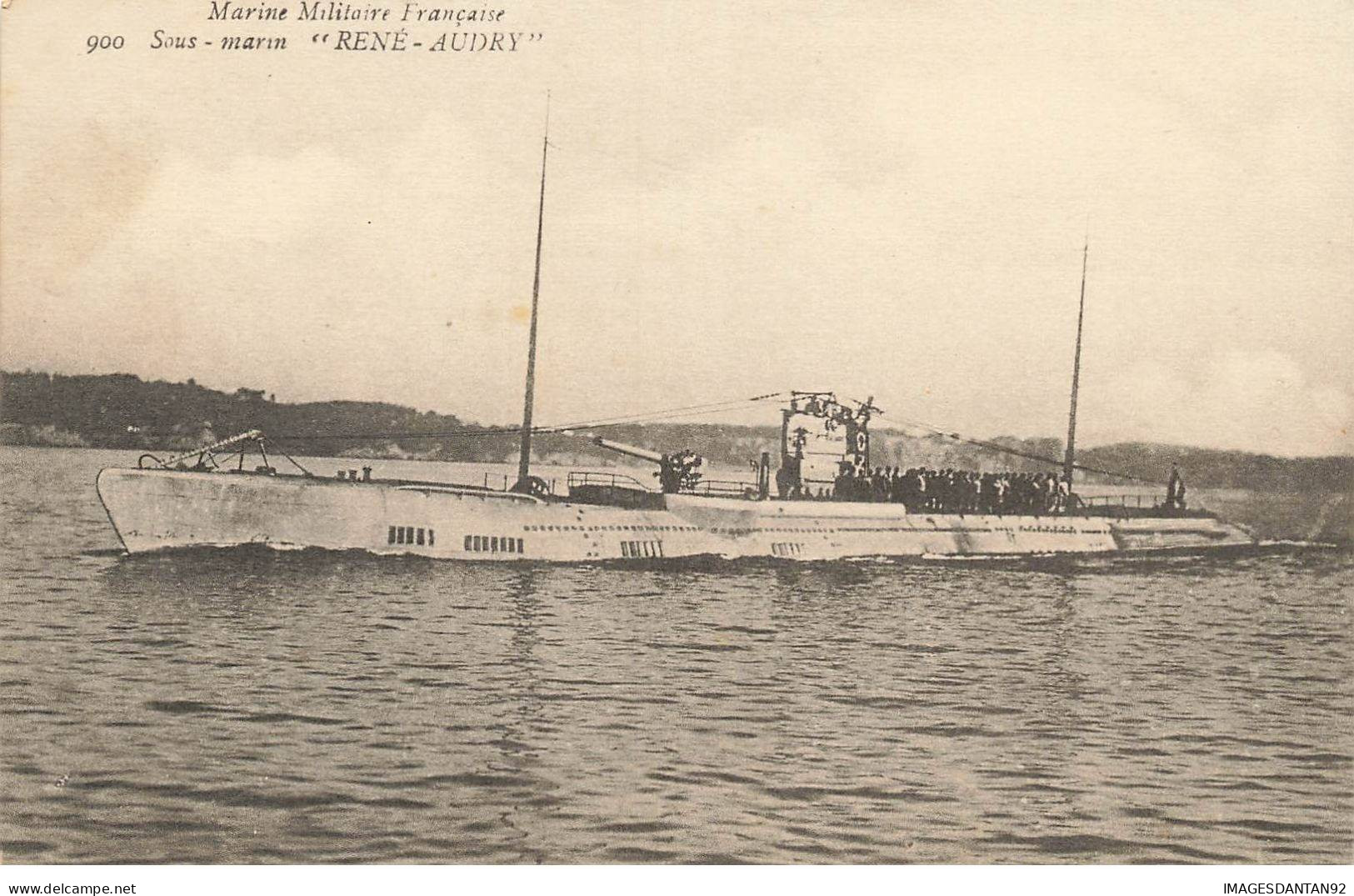 BATEAUX #MK45958 SOUS MARIN RENE AUDRY MARINE MILITAIRE FRANCAISE - Unterseeboote