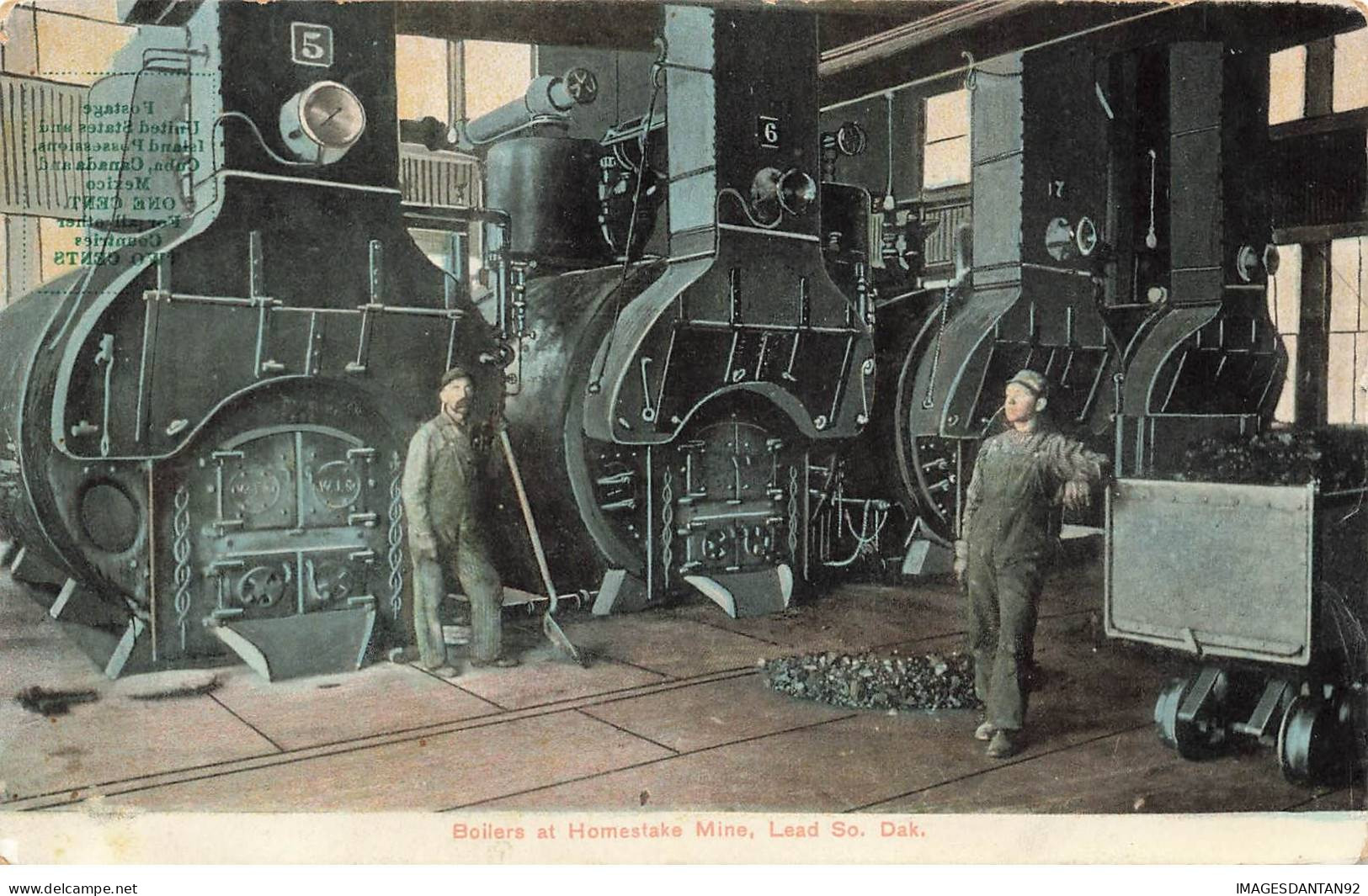 ETATS UNIS #MK44599 BOILERS AT HOMESTAKE MINE DAKOTA - Otros & Sin Clasificación