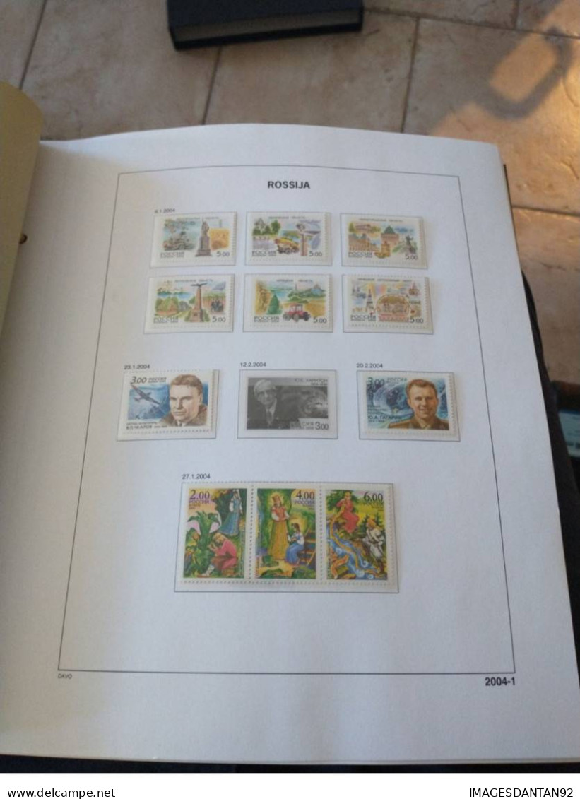 RUSSIE ANNEES COMPLETES 2004 A 2009 + BLOCS EN NEUF AVEC ALBUM DAVO - Unused Stamps