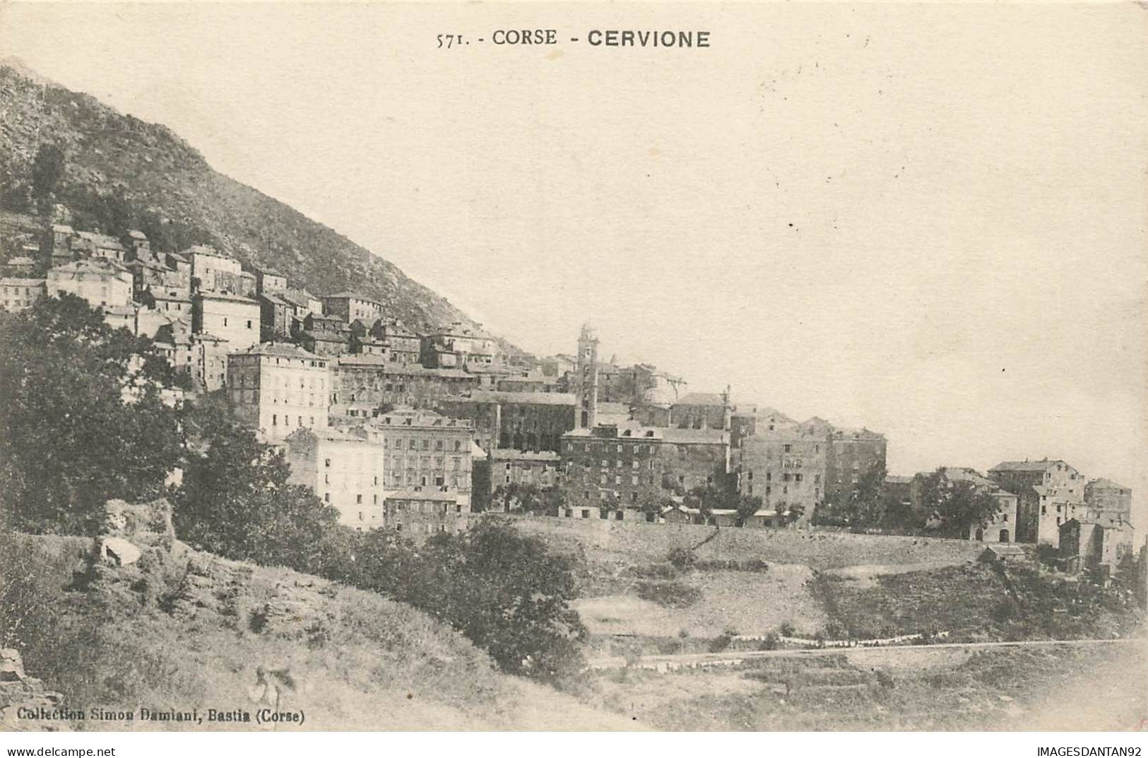20 2B CORSE #MK45110 CERVIONE + CACHET DES PRISONNIERS DE GUERRE DE CERVIONE LE COMMANDANT - Bastia