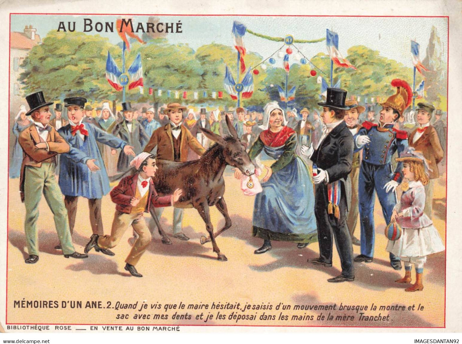 CHROMO #MK41193 AU BON MARCHE MEMOIRES DUN ANE LE MAIRE - Au Bon Marché