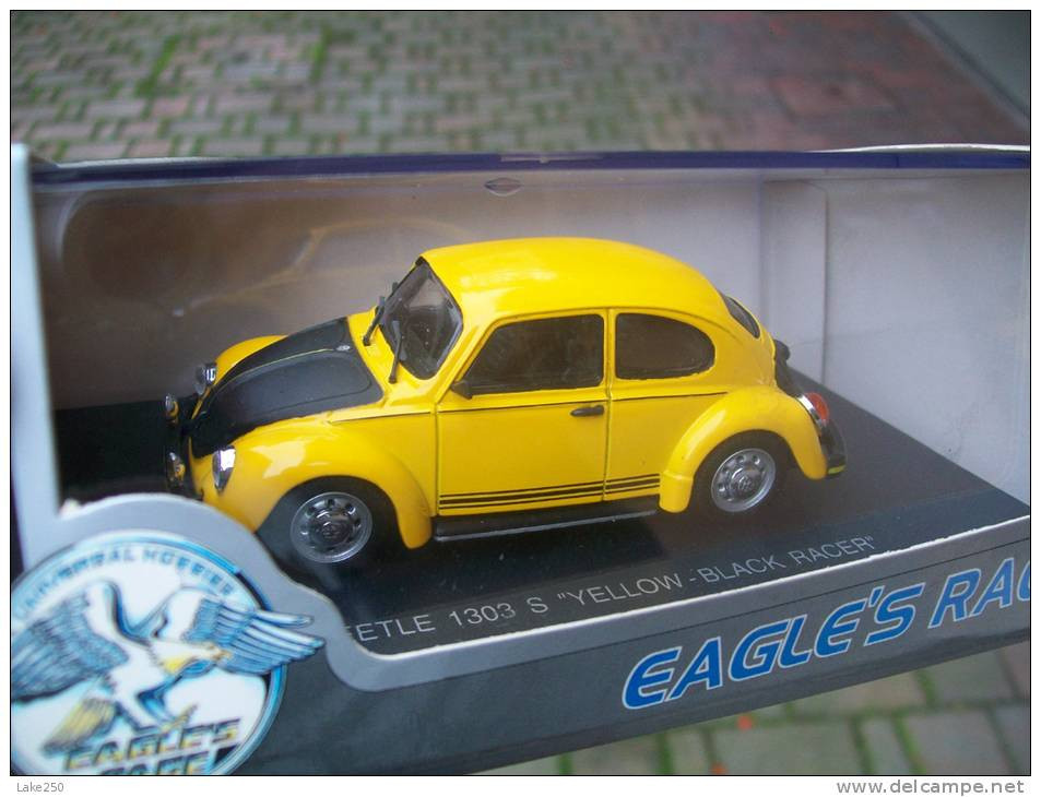 EAGLE'S RACE - VW BEETLE 1303 S YELLOW-BLACK RACER LIMITED EDITION Scala 1/43 - Altri & Non Classificati