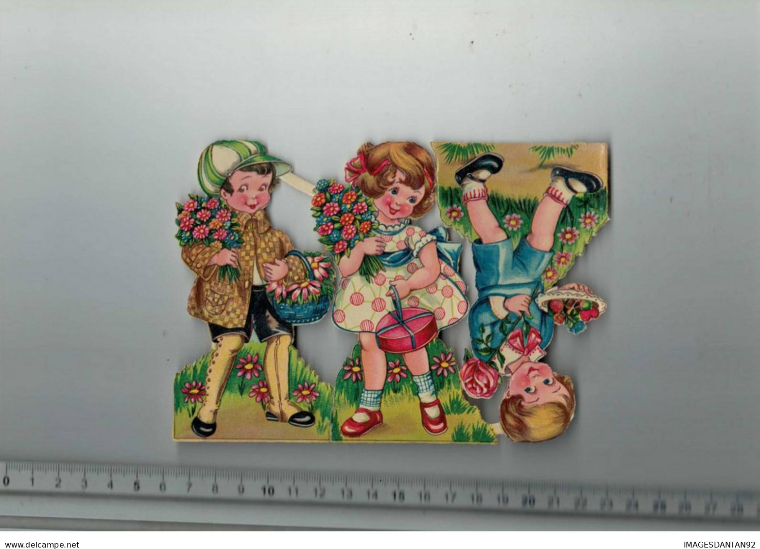 DECOUPIS Z&M L&B SCRAP TRIO D ENFANTS 16 X 12 CMS - Enfants